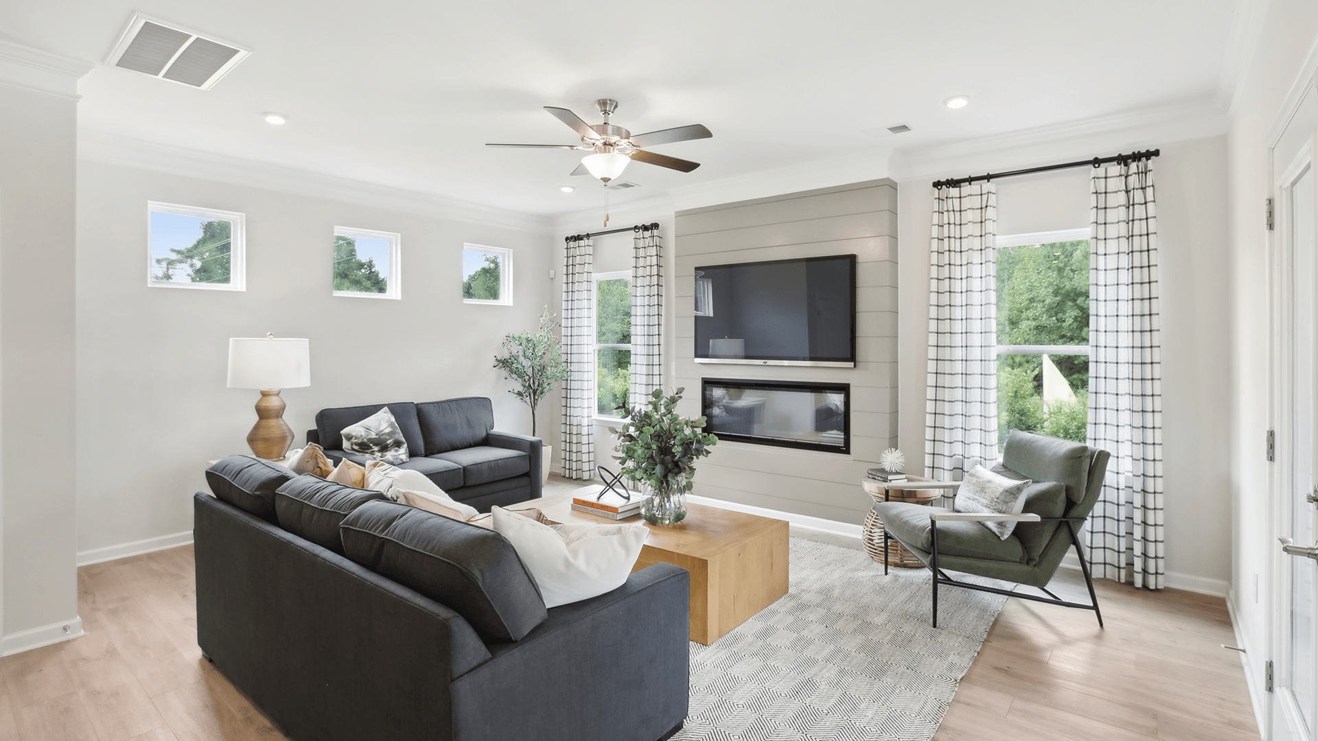 The Braselton II Model Living Area