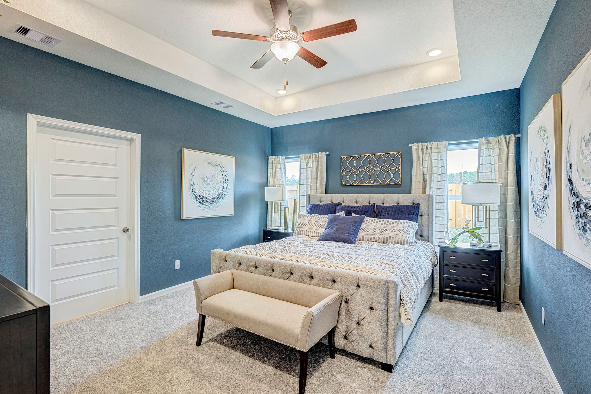 The Oakshire II- Primary Bedroom Suite with Tray Ceiling