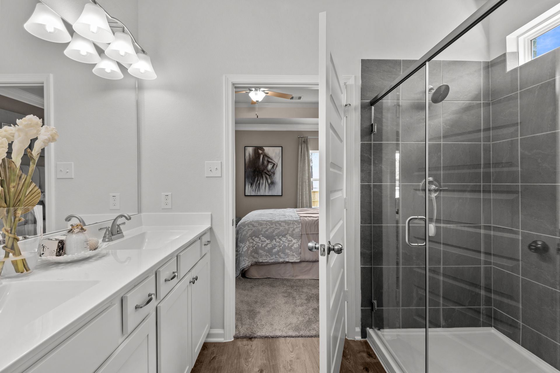 The Sparrow II- Primary Suite with Walk-In Shower and Dual Vanities