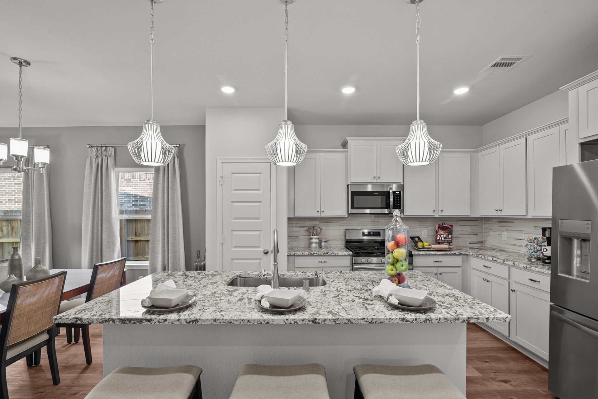 The Waring III- Kitchen with Island