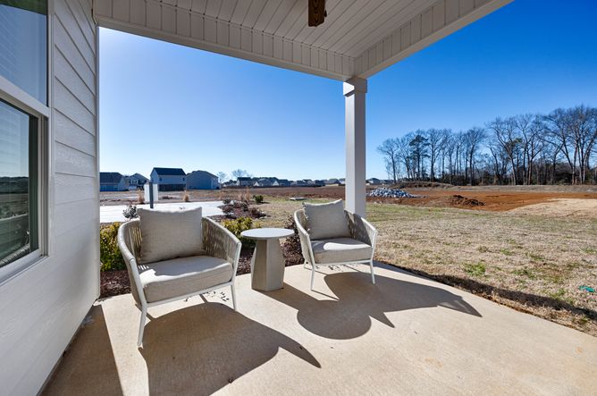 The Braselton II - Built-In Covered Patio