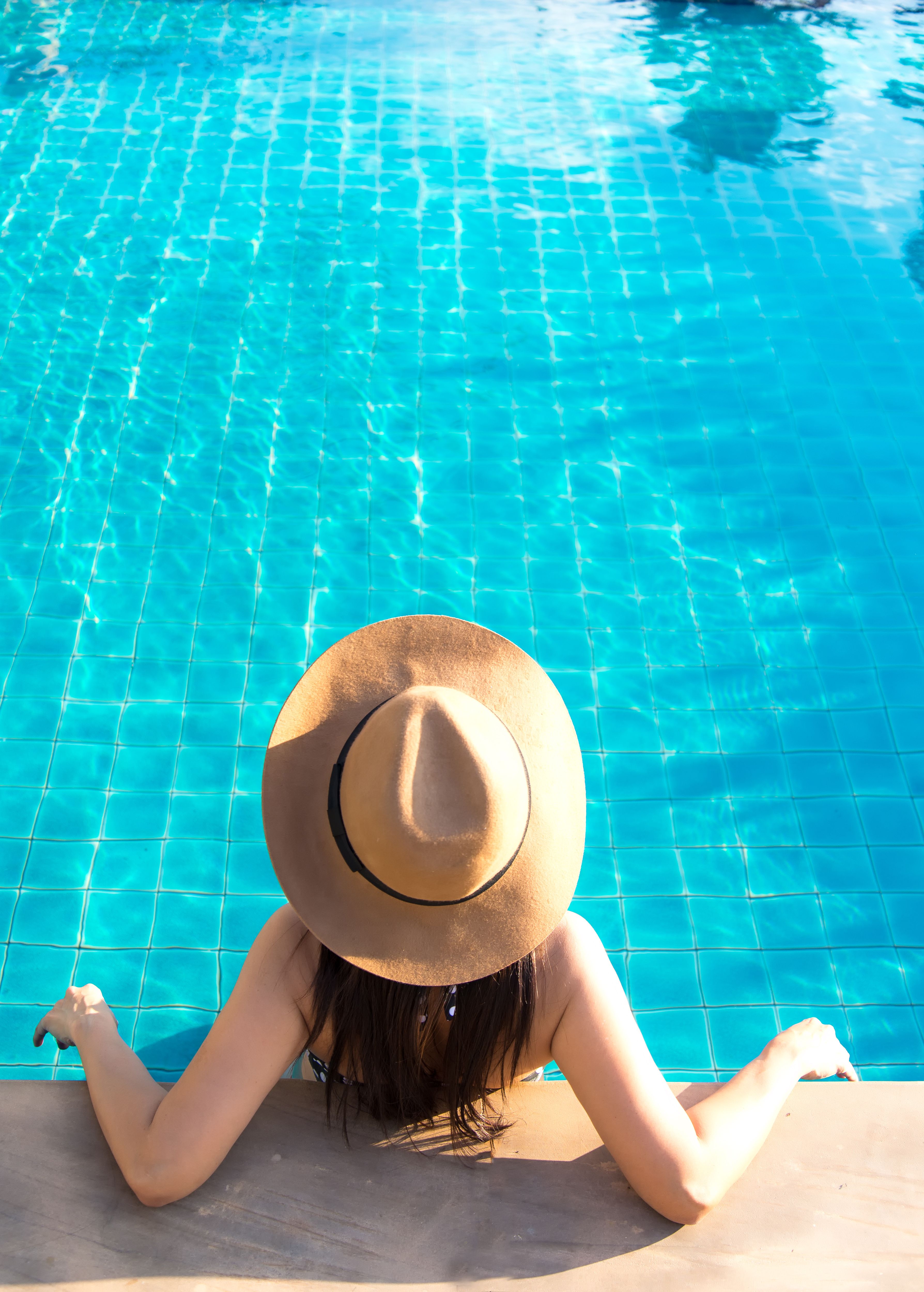 Relaxing At Pool