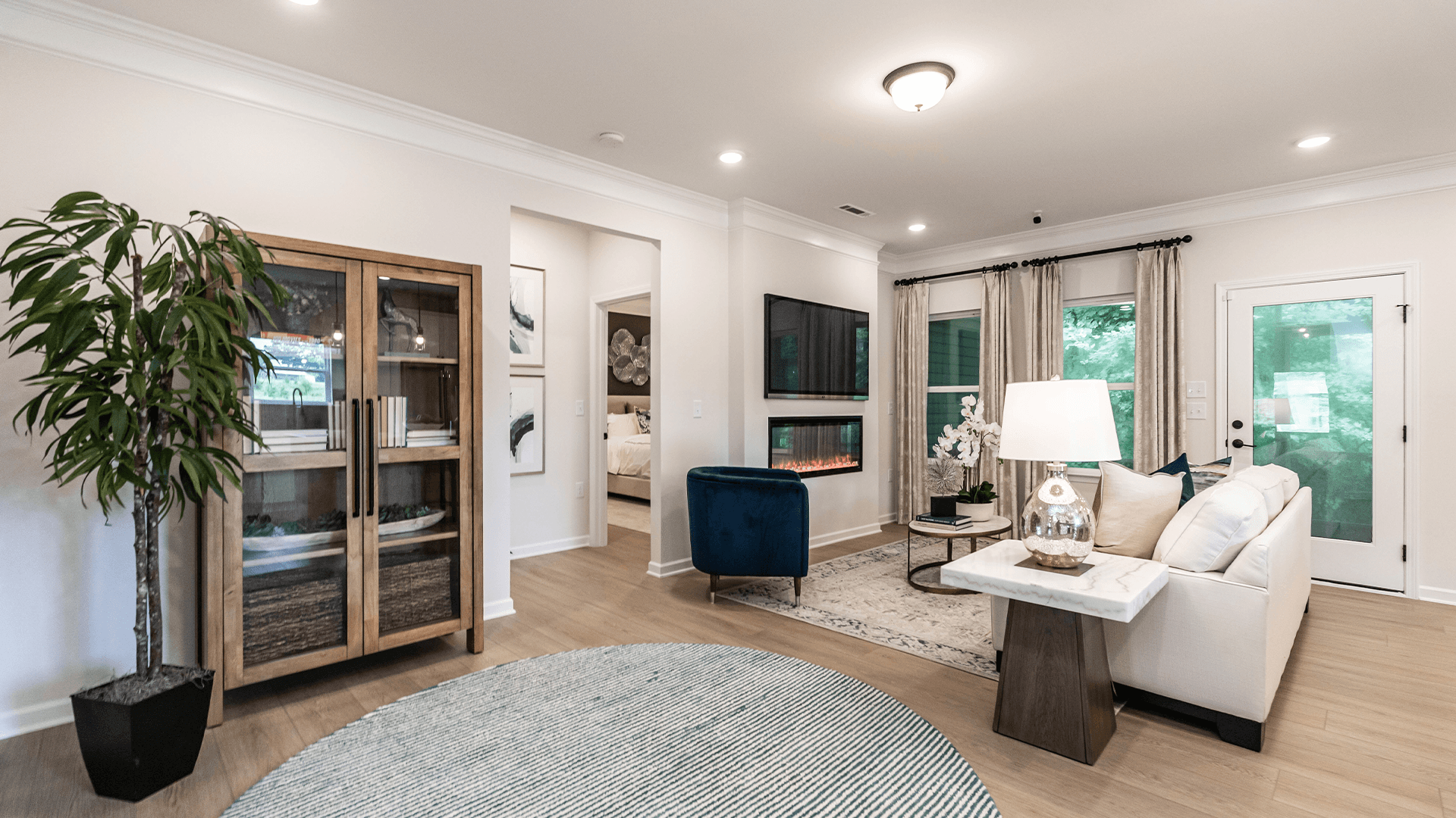 The Bradley Model Living Area