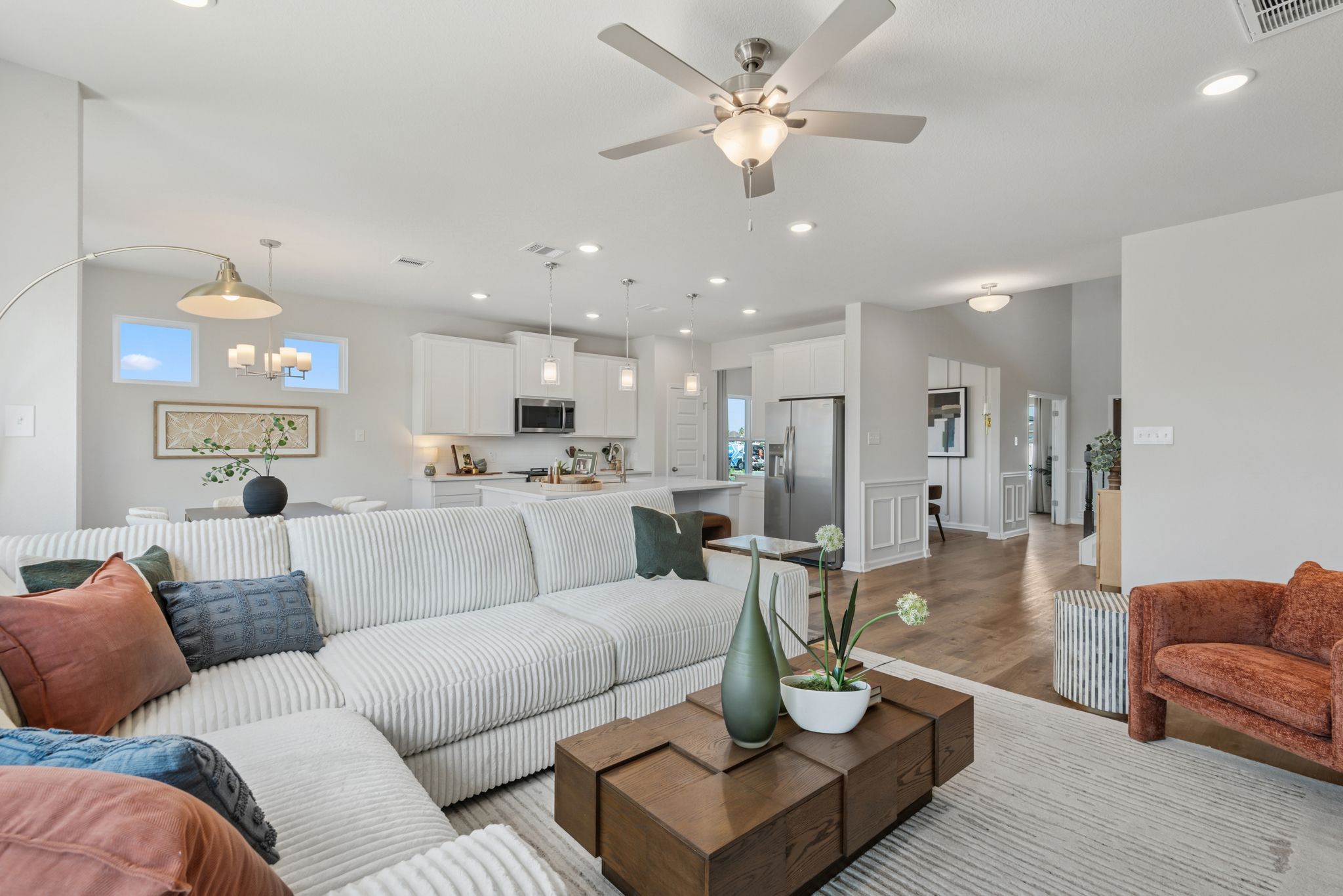 The Princeton II- Family Room and Kitchen