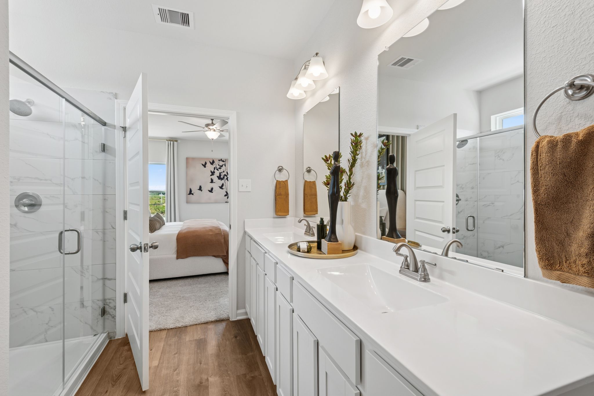 The Princeton II- Primary Bathroom with Dual Vanities