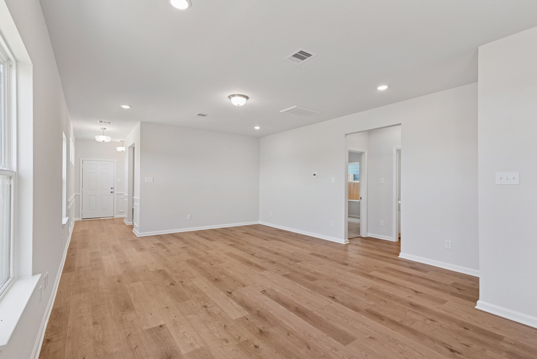 The Blue Jay II- Dining Area into the Family Room