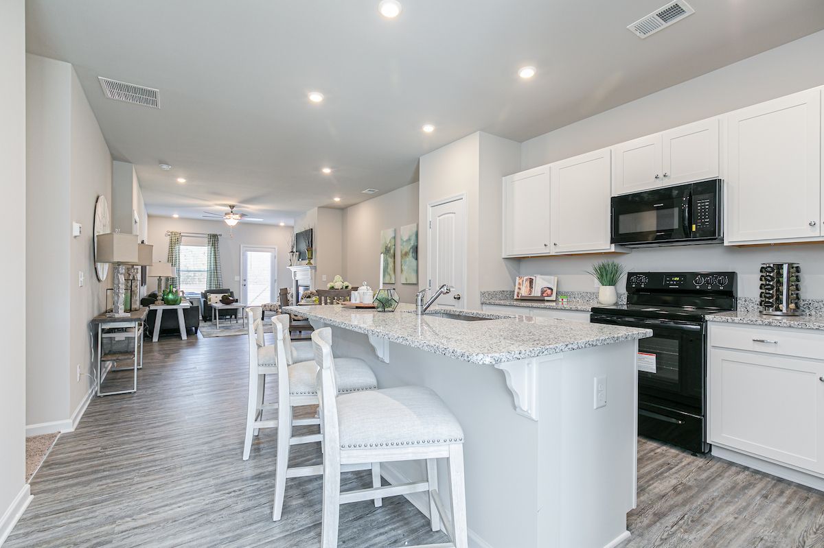 The Peachtree - Kitchen & Living Area