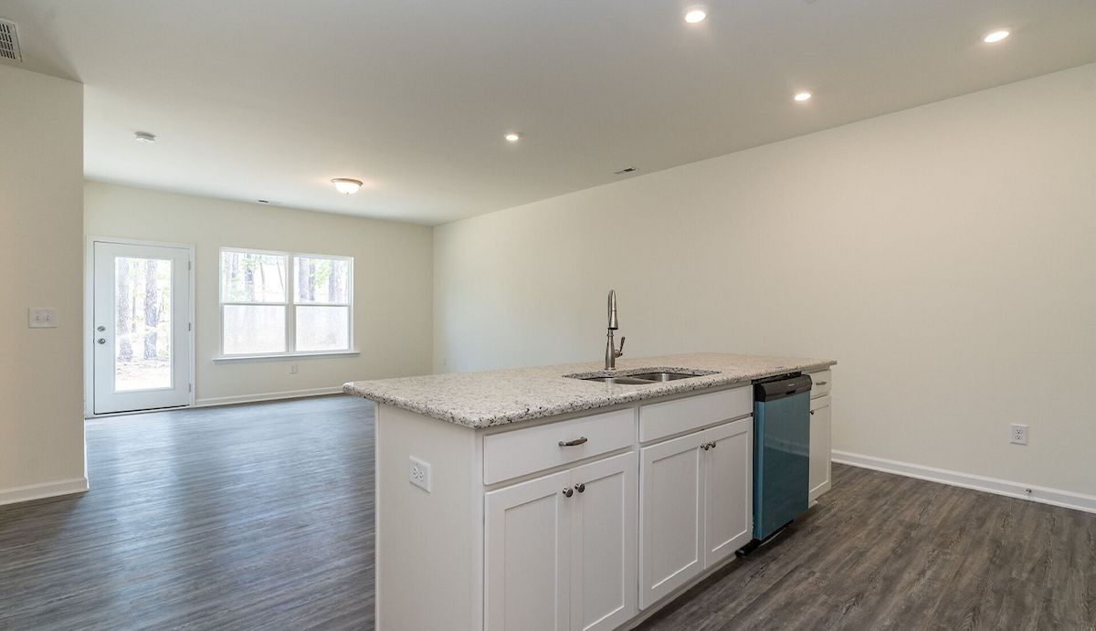 The Fairmont - Kitchen & Living Area