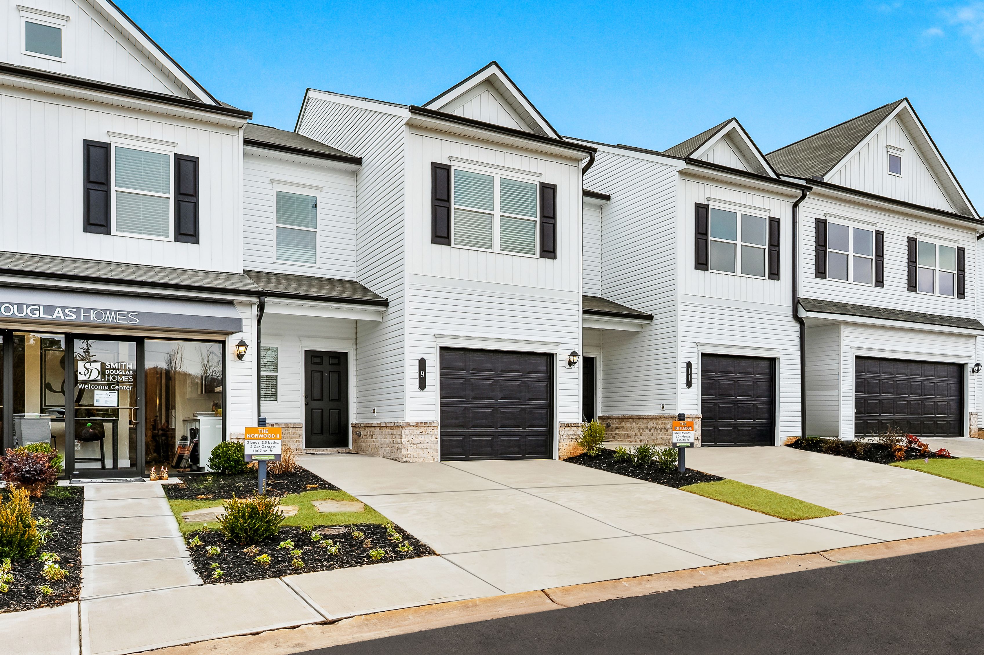 The Rutledge Townhome Streetscape