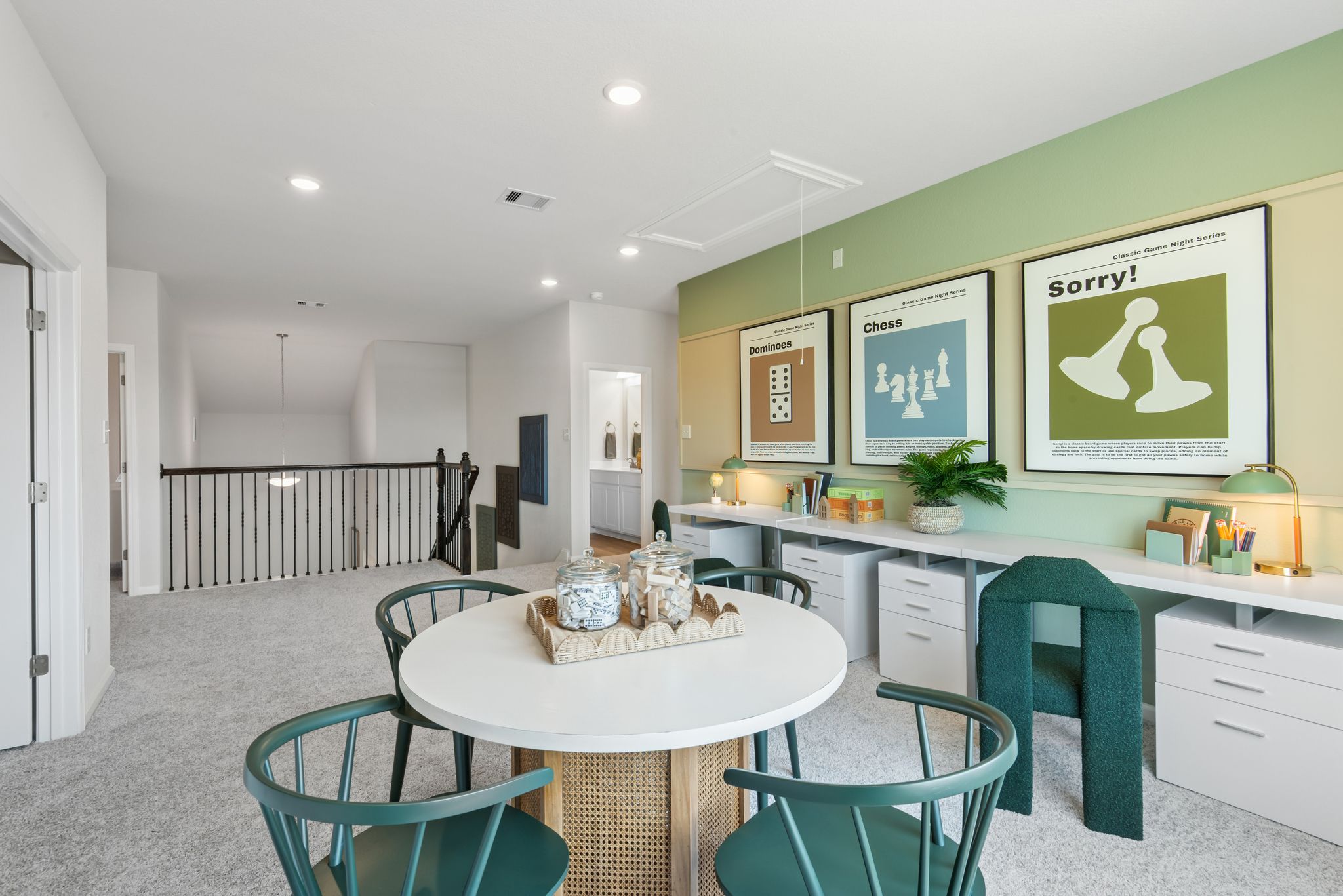 The Princeton II- Loft/Game Room Upstairs