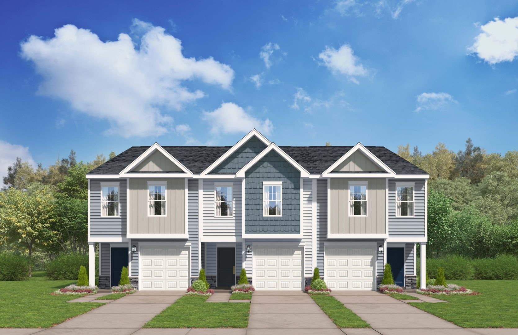 Westbriar Woods Townhomes por Stanley Martin Homes en Greenville-Spartanburg South Carolina