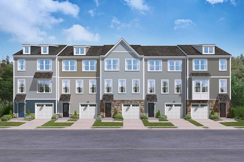 Pleasant Green Townhomes por Stanley Martin Homes en Charlottesville Virginia