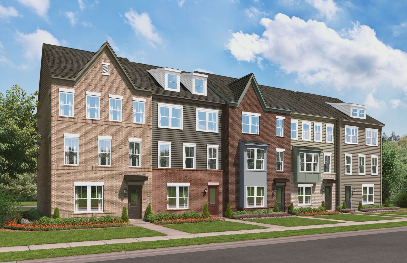 Overlook at Westmore Townhomes por Stanley Martin Homes en Washington Maryland