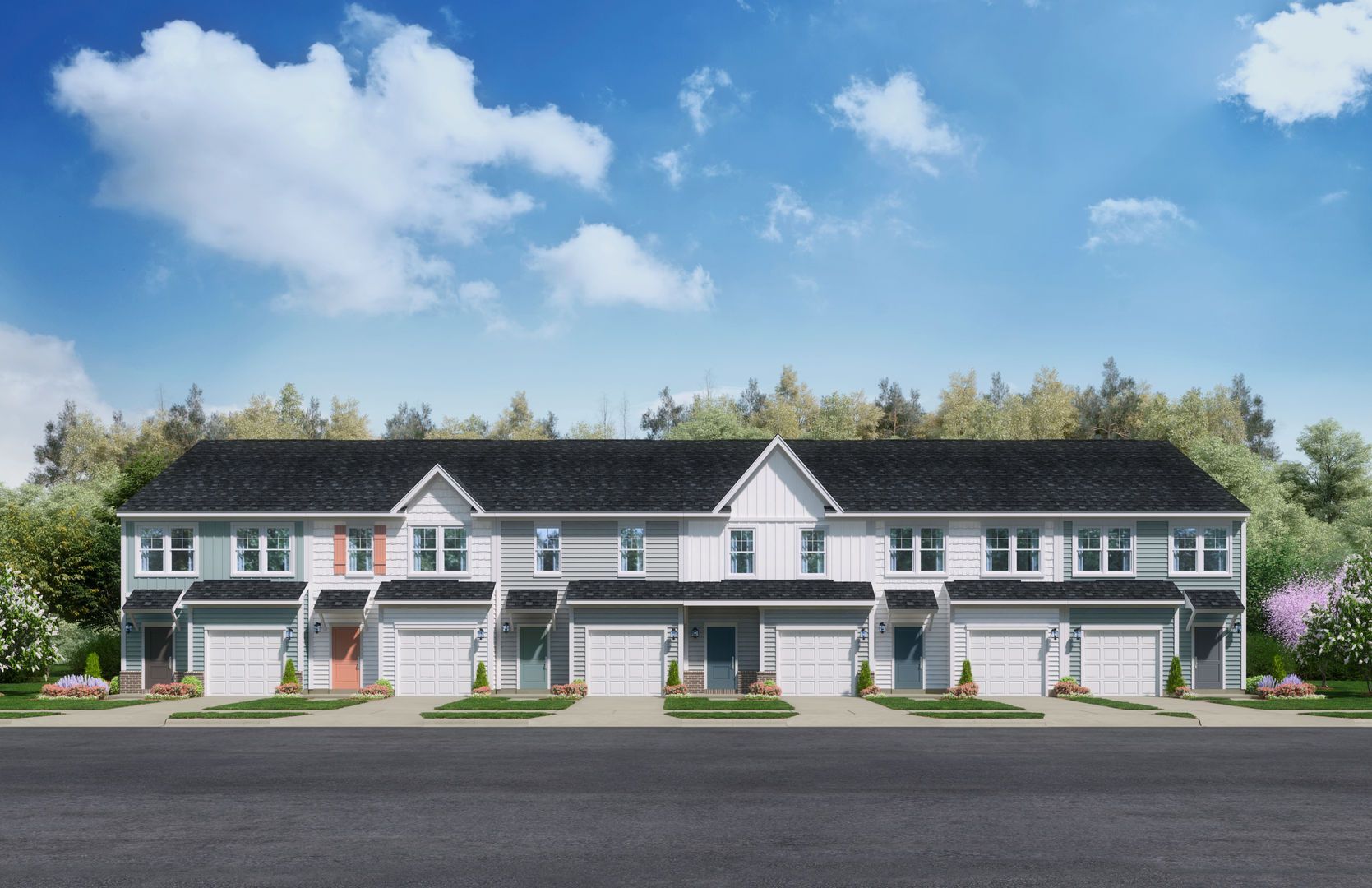 Brunson Station Townhomes por Stanley Martin Homes en Savannah Georgia