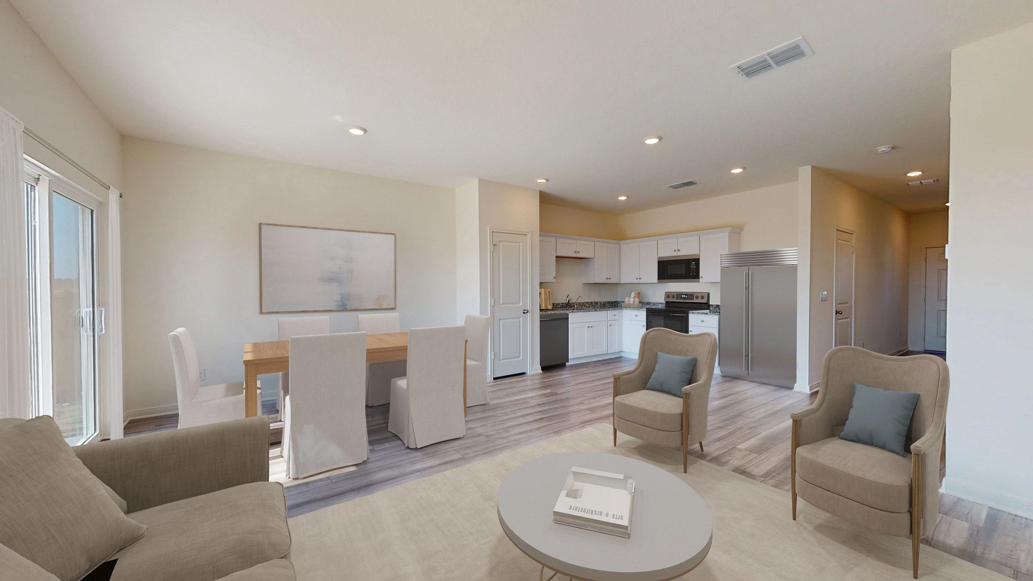 Compass The Compass Family Room, Dining Area and Kitchen