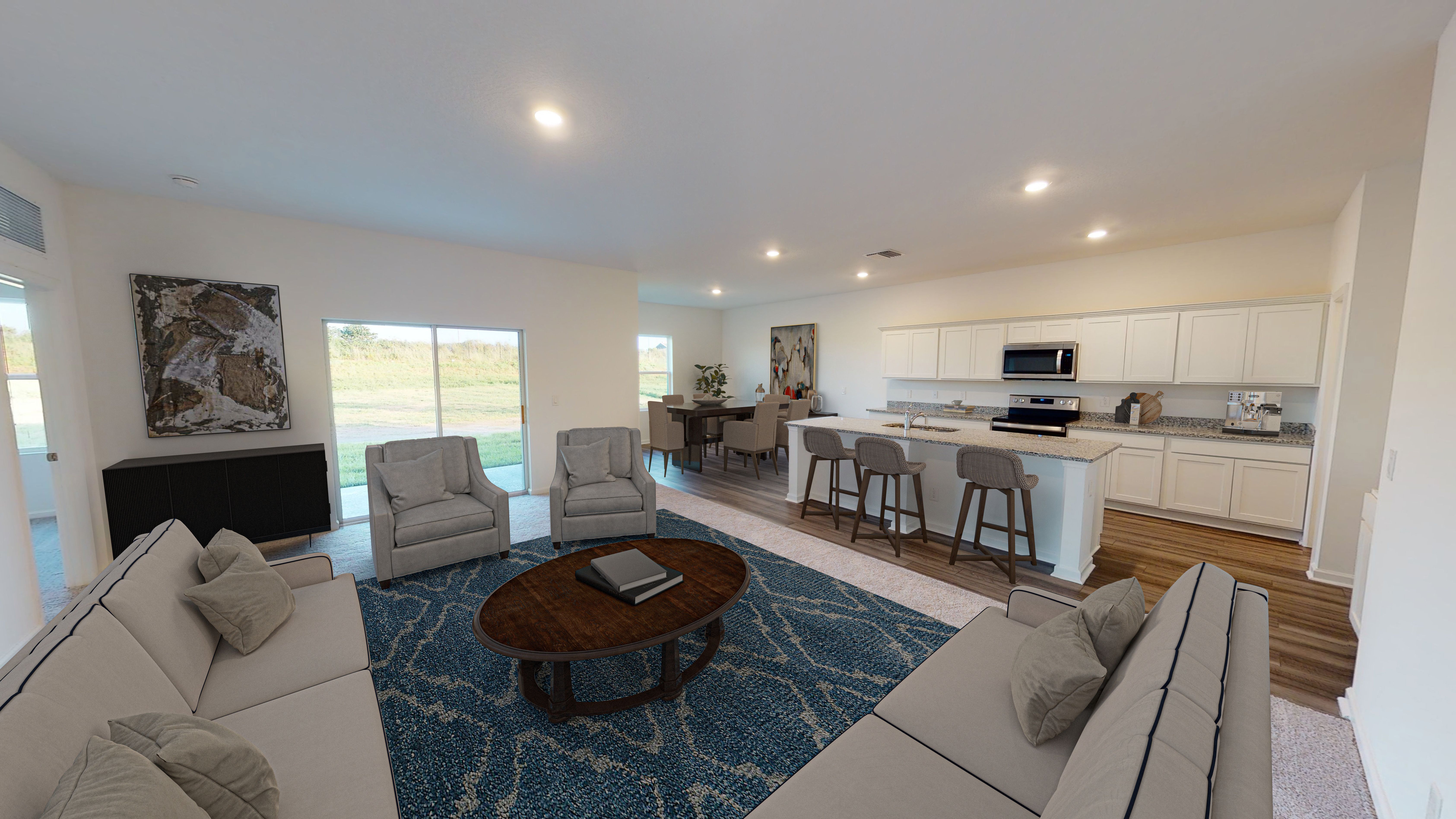 Europa The Europa Family Room, Kitchen and Dining Room