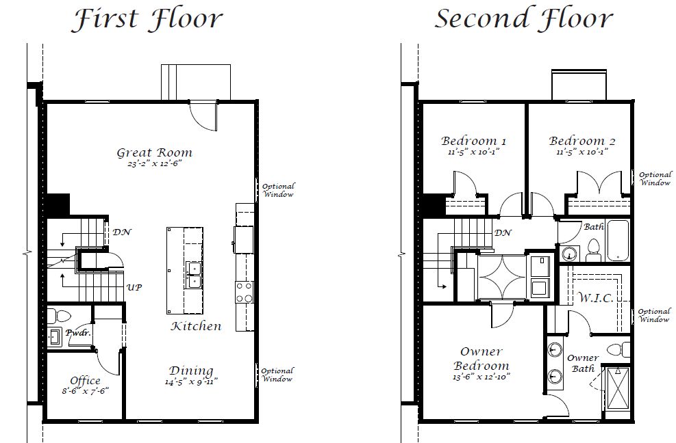 First and Second Floor