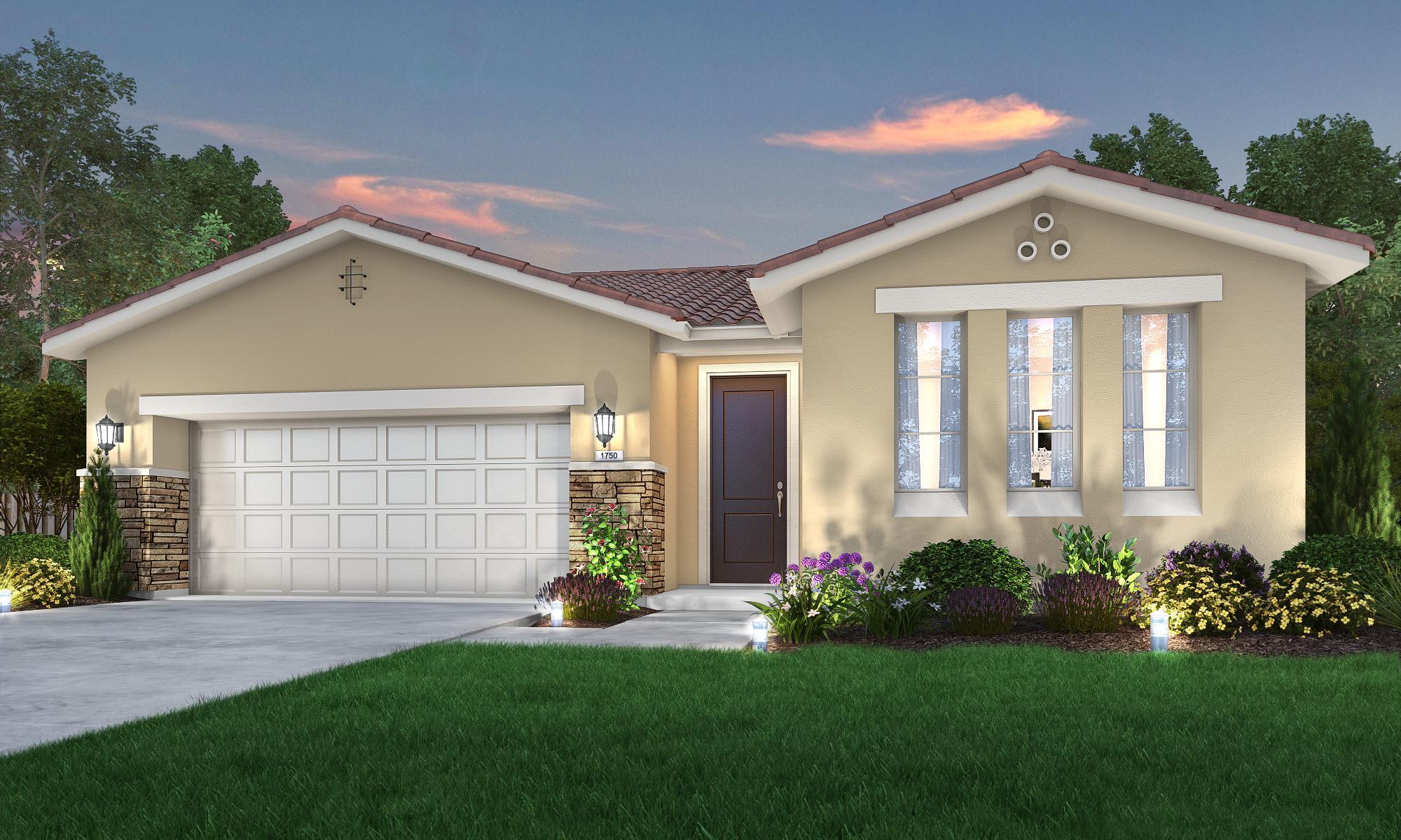 The Ashington Plan at The Villas in Los Banos, CA by Stonefield Home