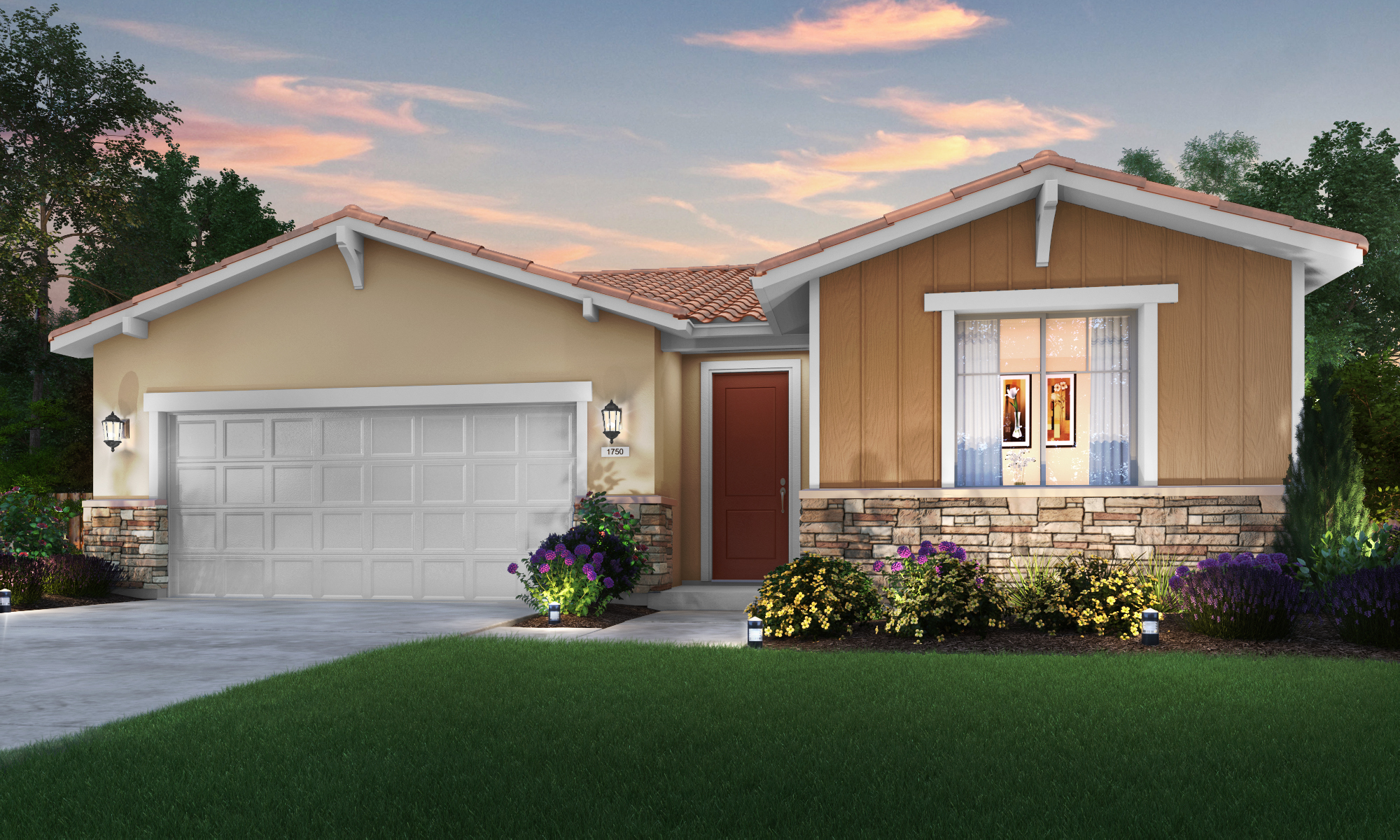 The Ashington - Crossing at River Oaks: Merced, California - Stonefield Home