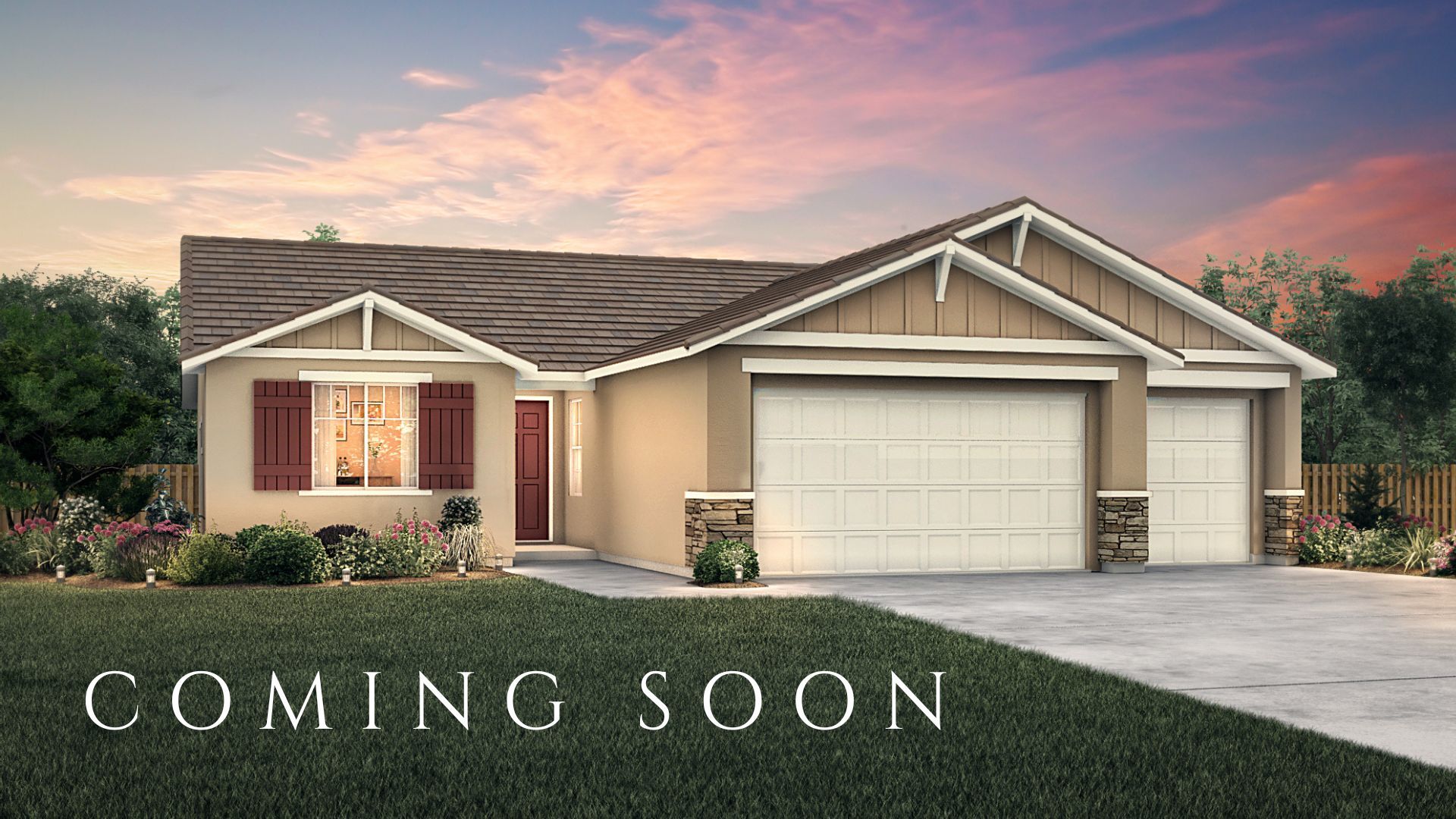 The Santa Cruz Plan at Southpointe in Los Banos, CA by Stonefield Home
