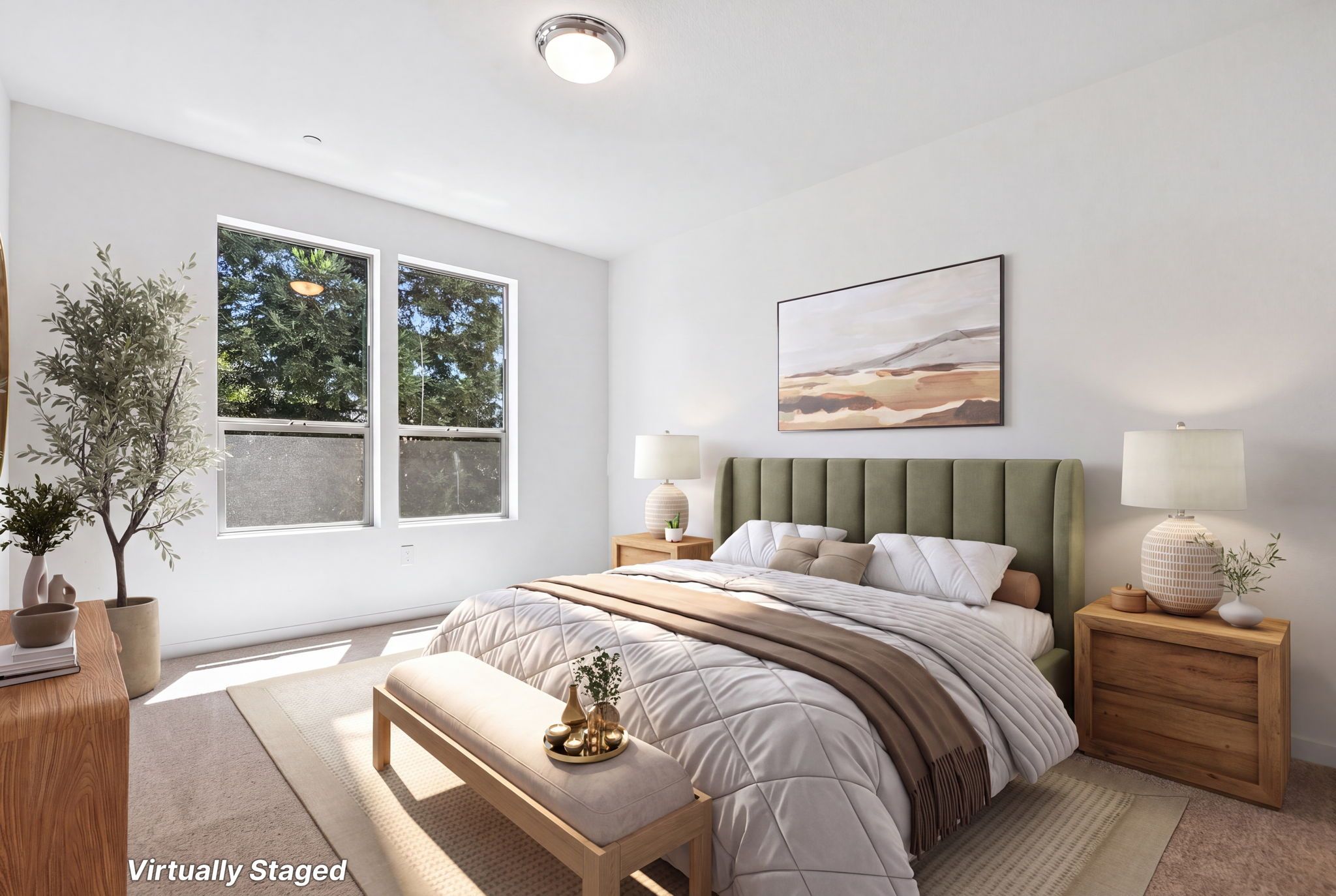 Photo has been digitally altered to show how this space could be used. To see the original, unaltered photo without digital staging, please see next image.