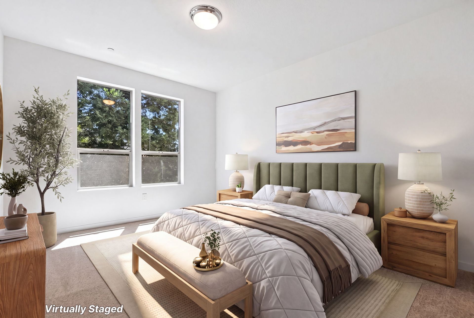 Photo has been digitally altered to show how this space could be used. To see the original, unaltered photo without digital staging, please see next image.