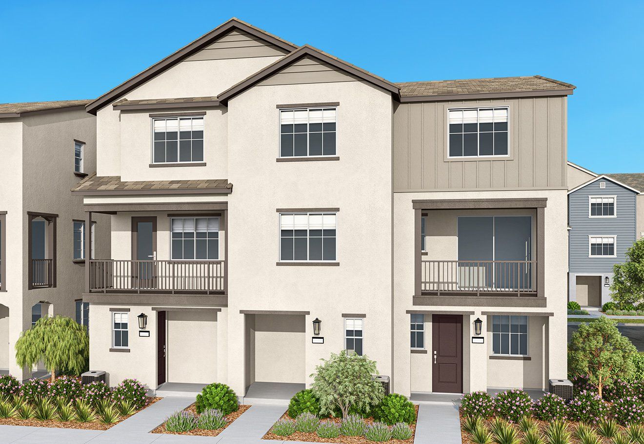 Colonial Monterey Exterior Style Rendering