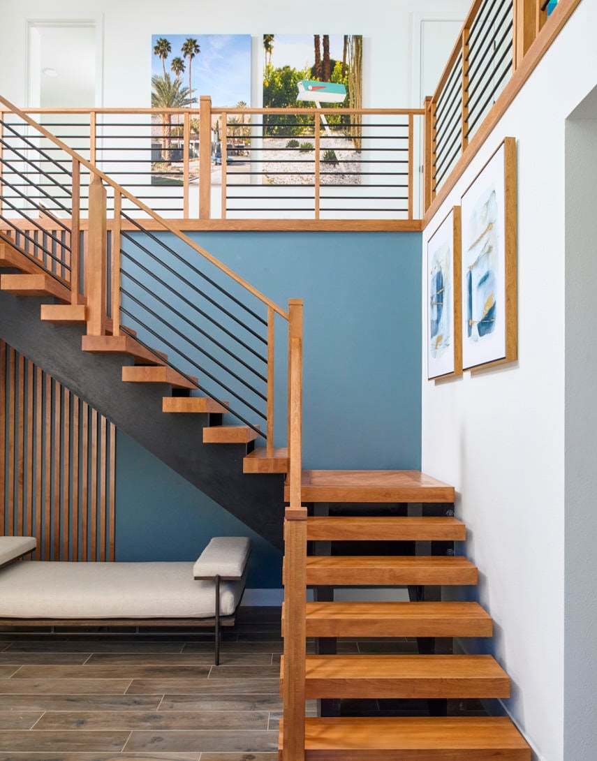 Residence 2 | Preliminary Rendering - Floating Stairs