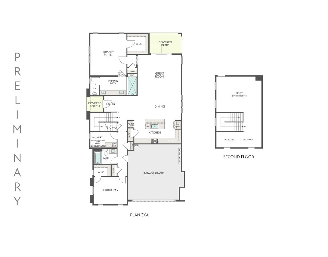 Plan 3XA Preliminary Floorplan