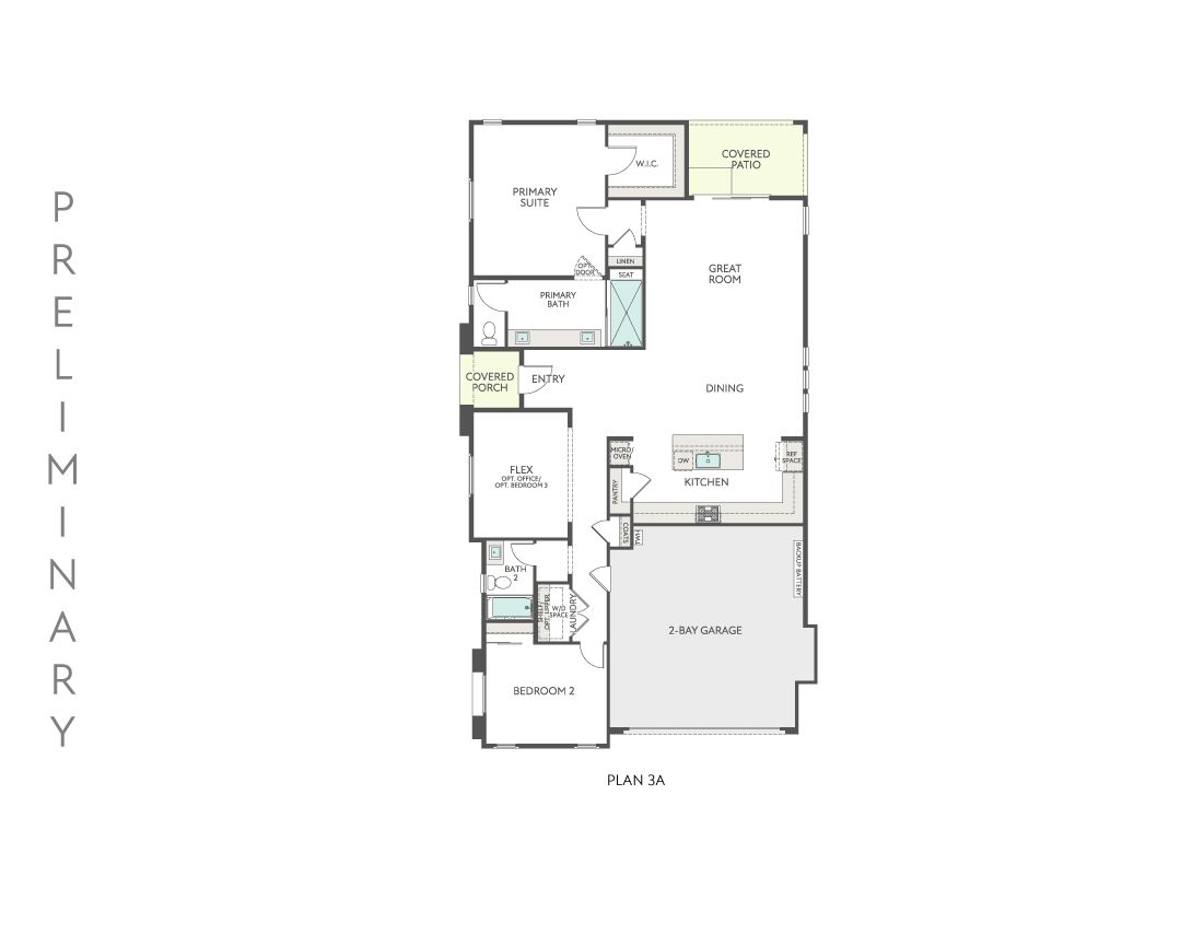 Plan 3A Preliminary Floorplan