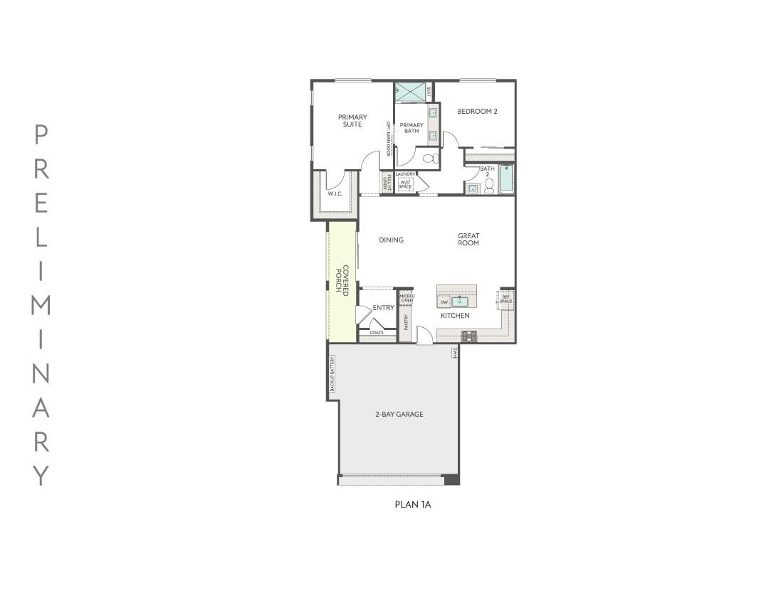 Plan 1A Preliminary Floorplan