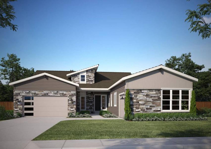 Plan 5802 Ranch by Tri Pointe Homes in Denver CO