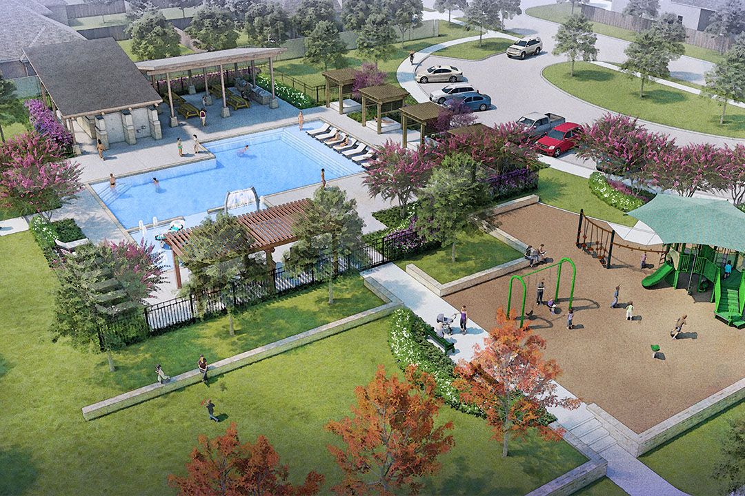 View at the Reserve Amenity Center Rendering
