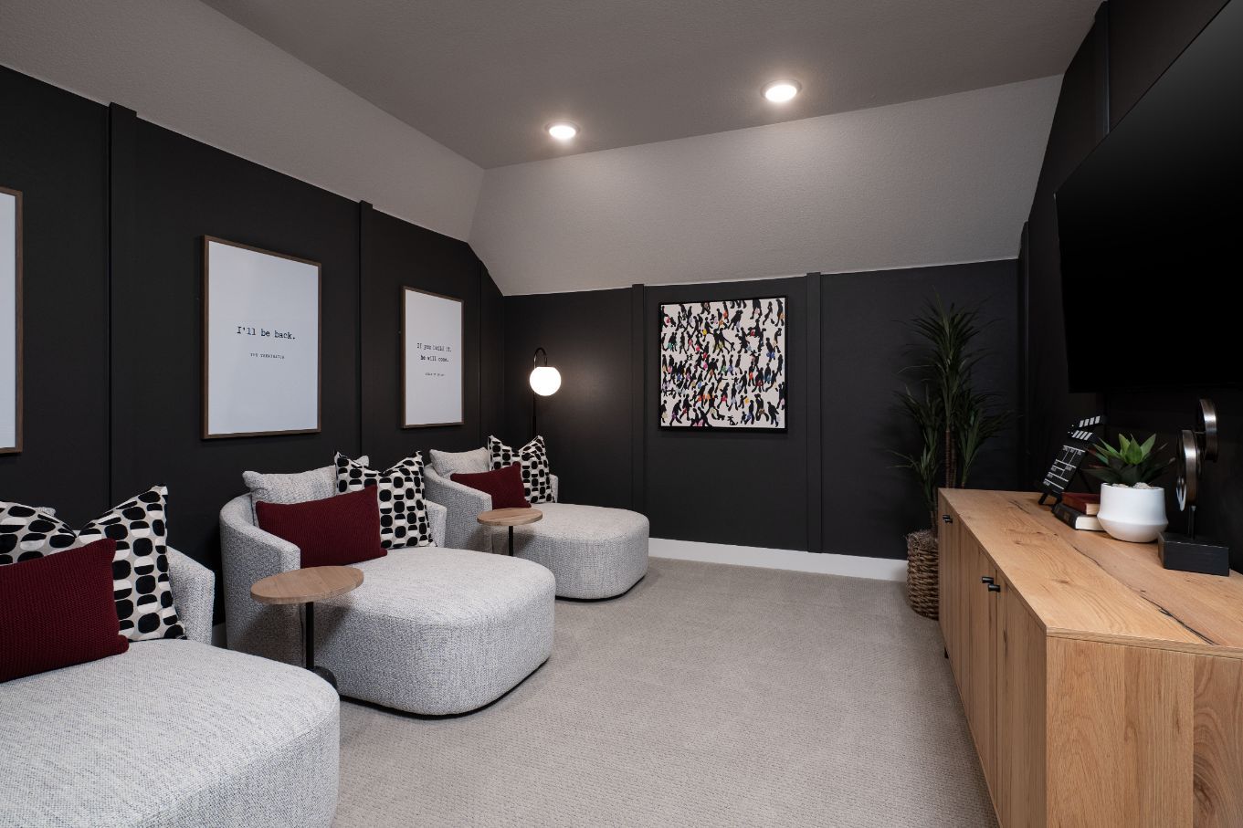 Owen Model Home - Media room