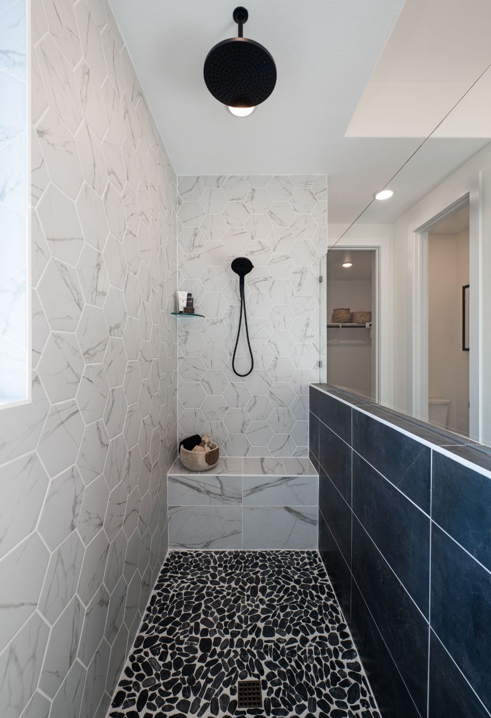 Ethan Model Home | Primary Spa Shower