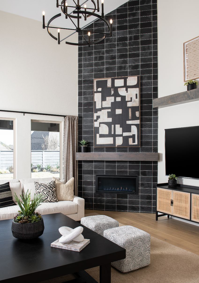 Ethan Model Home | Great Room with fireplace