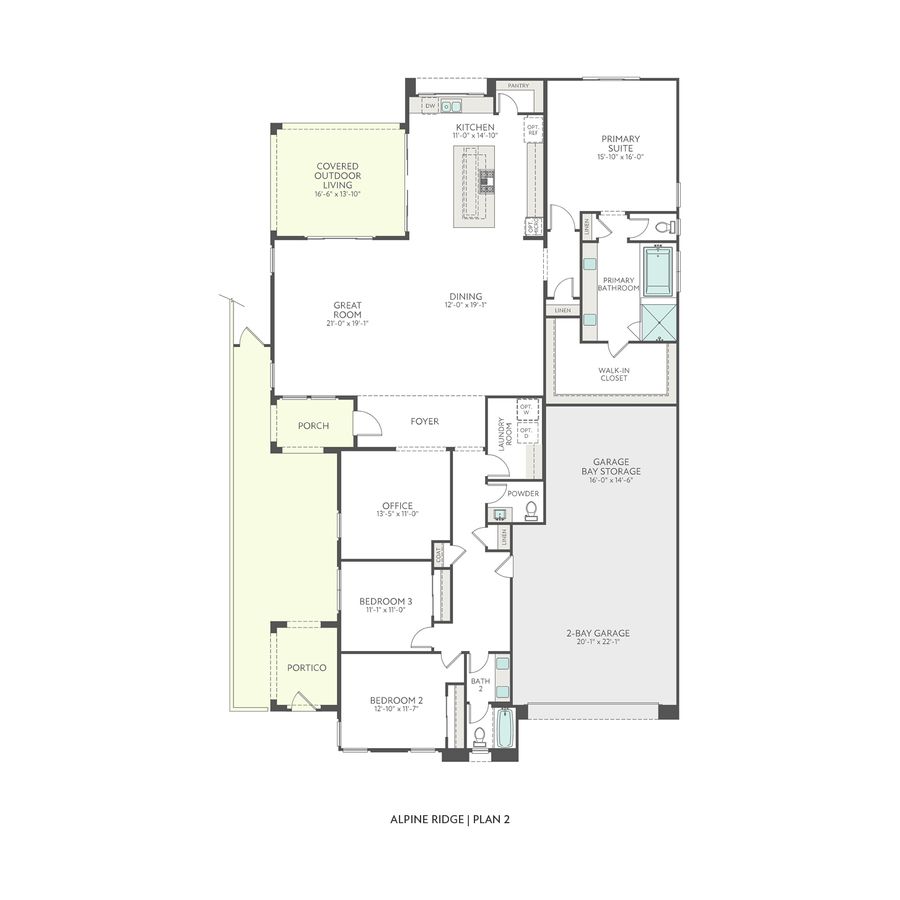 Alpine Ridge - Plan 2 Floorplan
