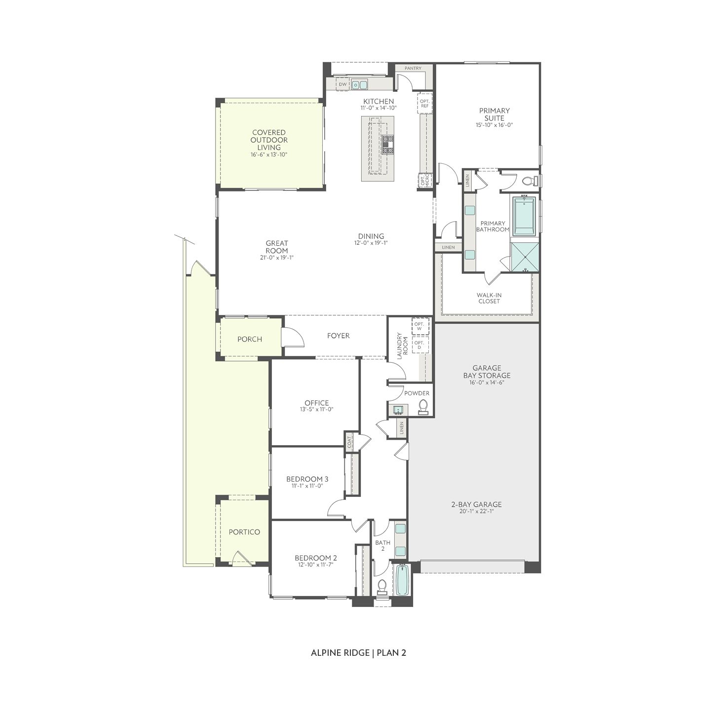 Alpine Ridge - Plan 2 Floorplan