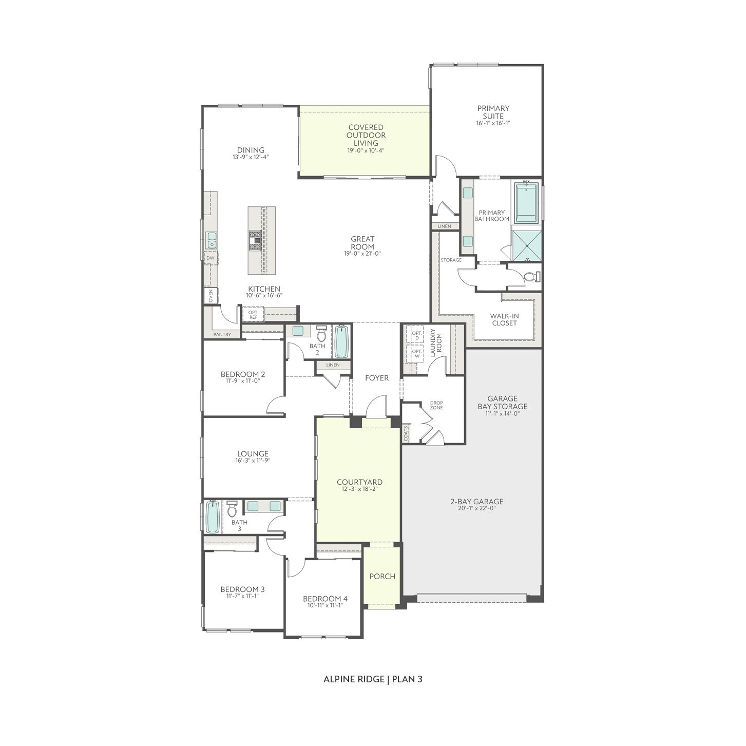 Alpine Ridge - Plan 3 Floorplan