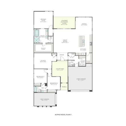 Alpine Ridge - Plan 1 Floorplan