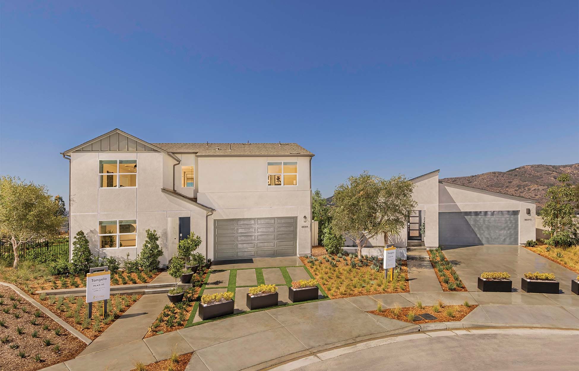 Plan 1 and Plan 3 Model Homes