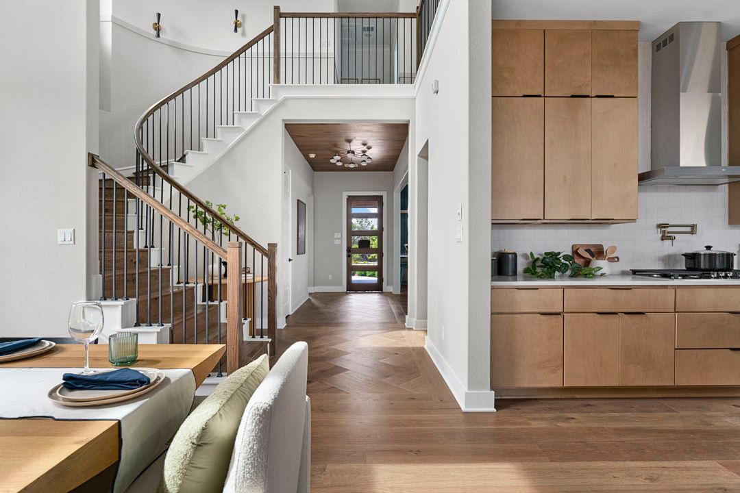 Open concept floor plan