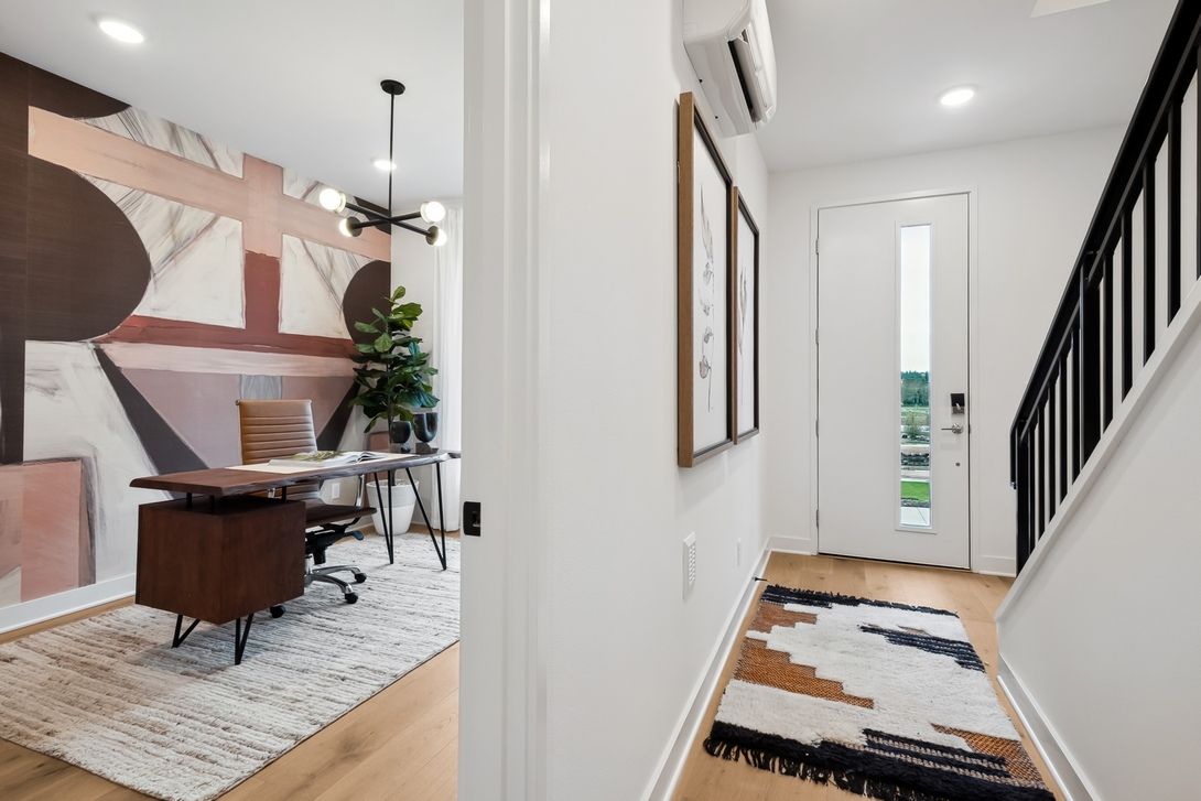 Foyer and Lower Floor Office/Guest Bedroom
