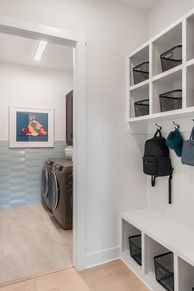 Backpack Rack + Laundry Room