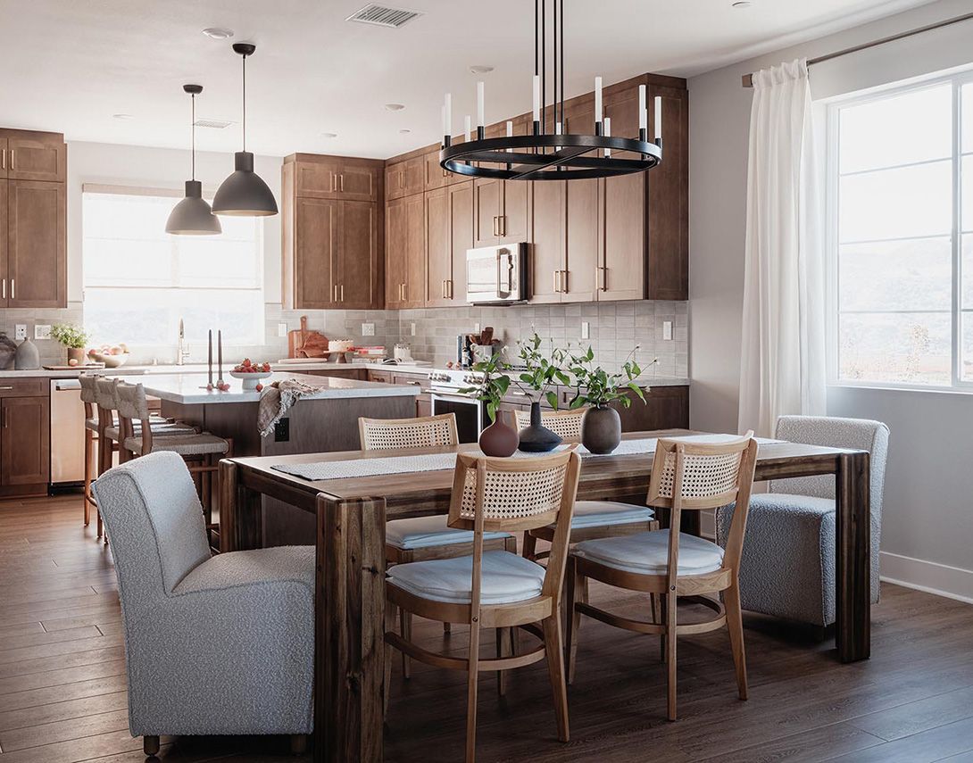 Plan 3 Model Home Kitchen and Dining