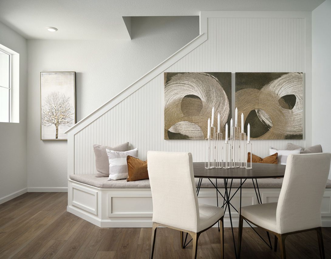 Enjoy a dining area that flows seamlessly into the great room and kitchen