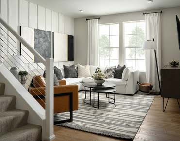 Entertain with ease in an airy great room filled with natural light