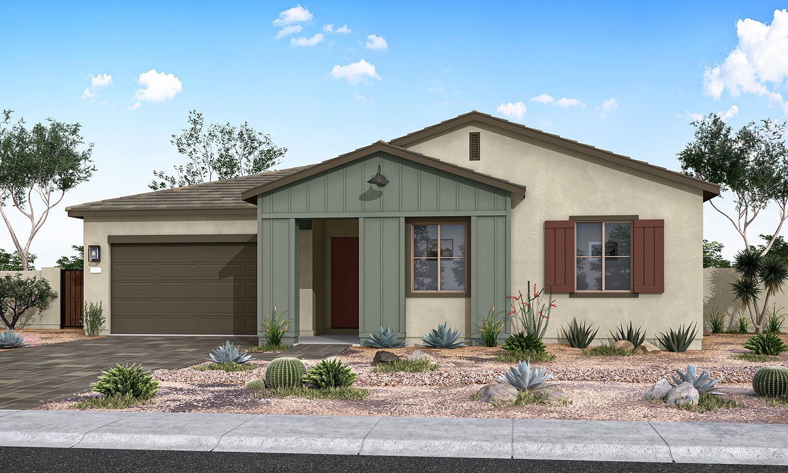 Dahlia Plan 5006 Rendering | Exterior Style B