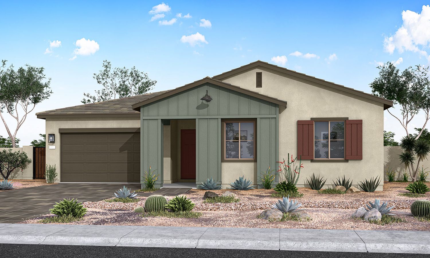 Dahlia Plan 5006 Rendering | Exterior Style B