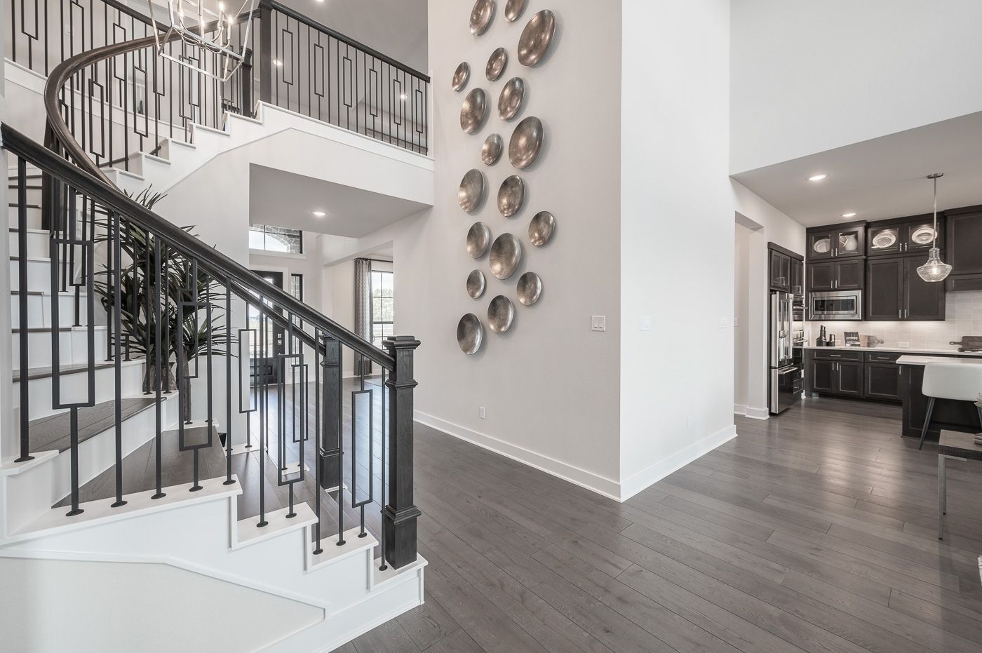 Bogata Plan | Representative Only | Curved Stairs & Railing